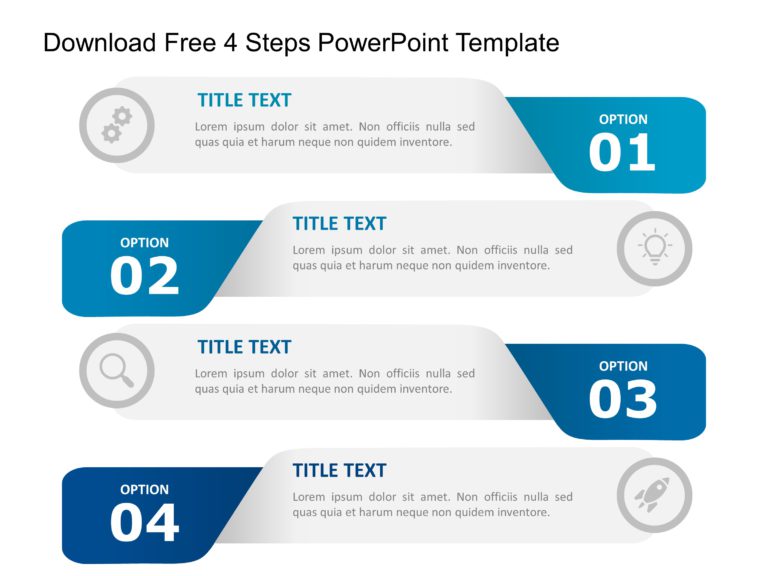 Four Steps Templates For PowerPoint & Google Slides Theme 16