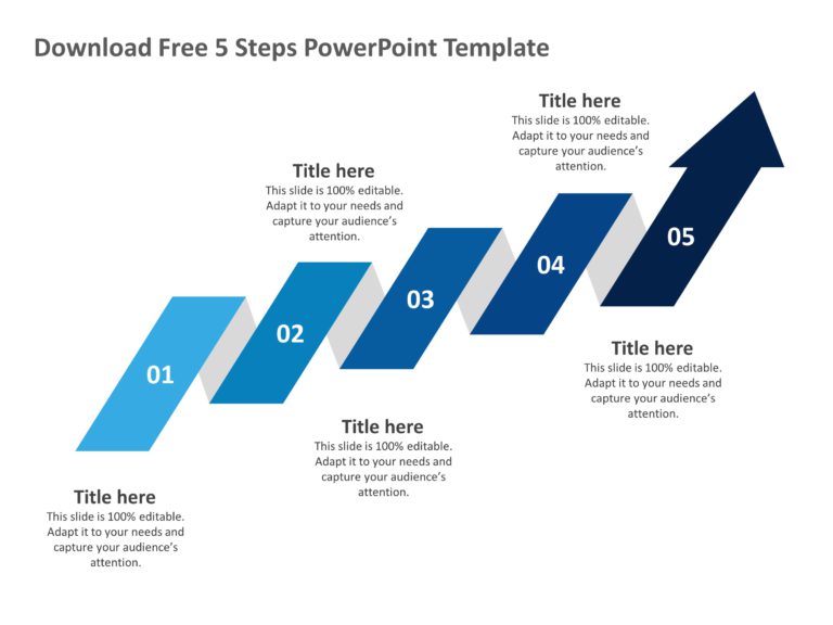 5 Steps Templates For PowerPoint & Google Slides Theme 1