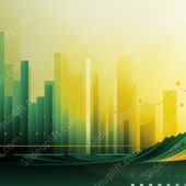 Green Yellow Graph Background Image