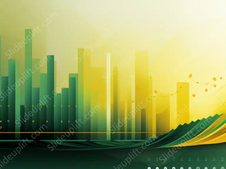 Green Yellow Graph Background Image & Google Slides Theme