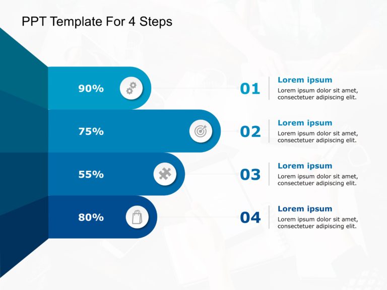 Four Steps Templates For PowerPoint & Google Slides Theme 6