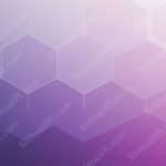 Purple Hexagon Background Image & Google Slides Theme