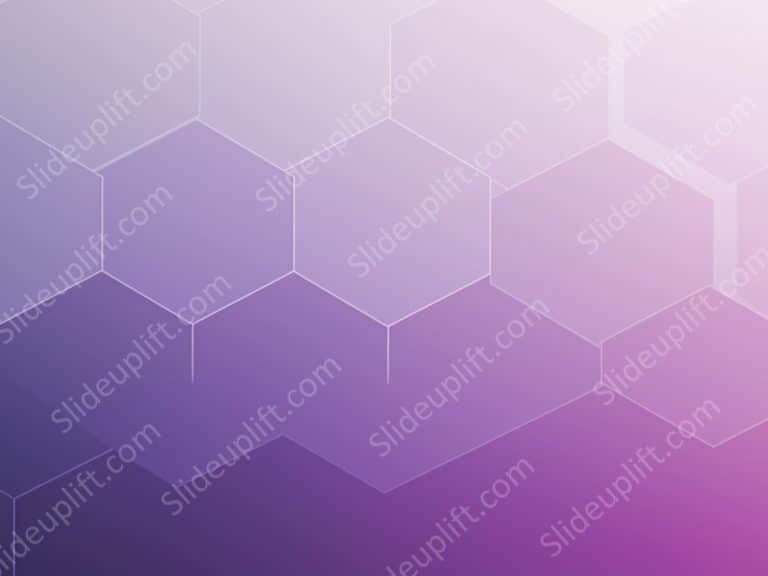Purple Hexagon Background Image & Google Slides Theme