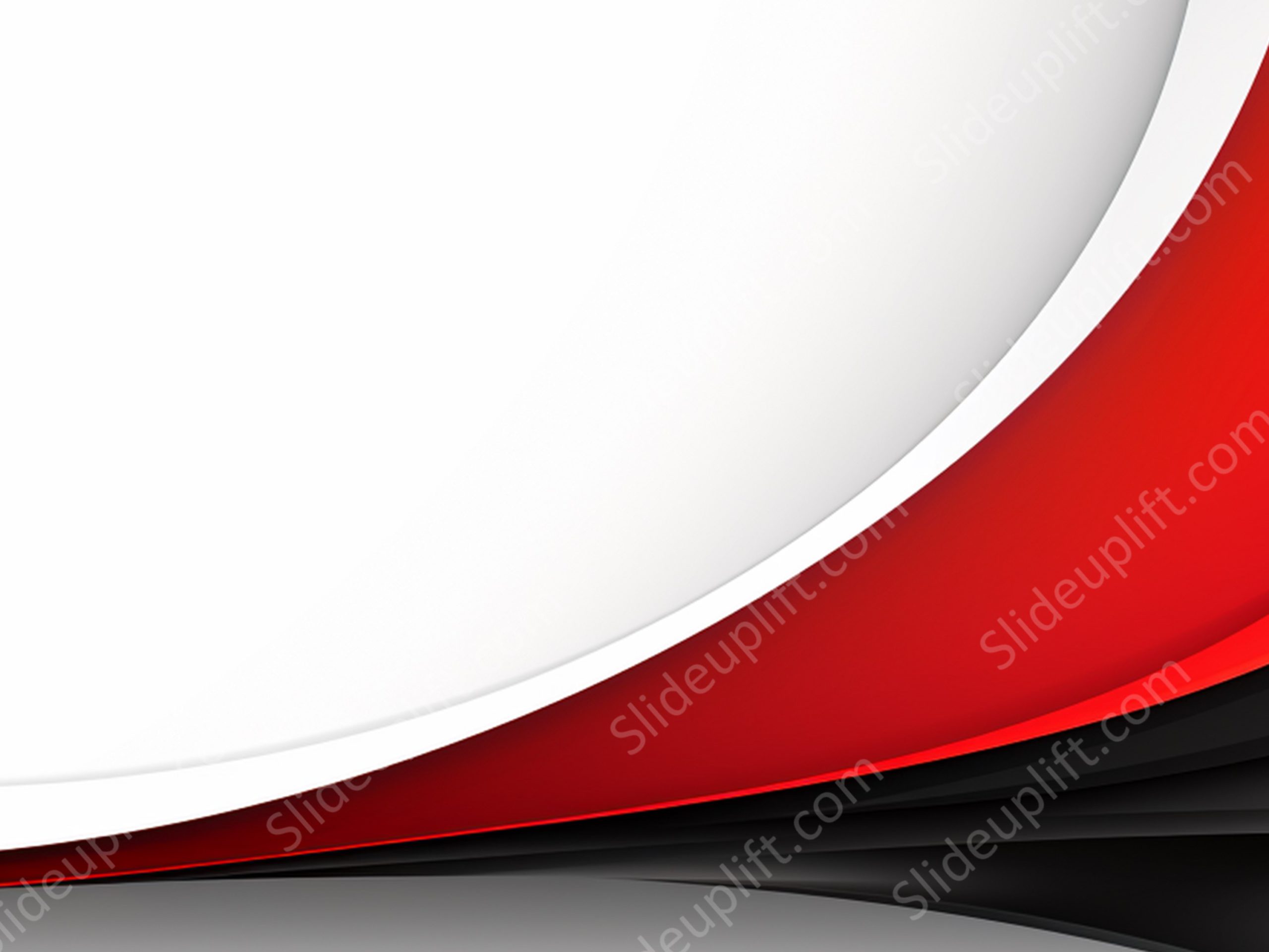Red & Black Curved Background Image & Google Slides Theme