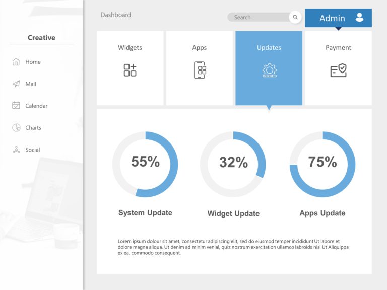 Dashboard PowerPoint Template & Google Slides Theme 1