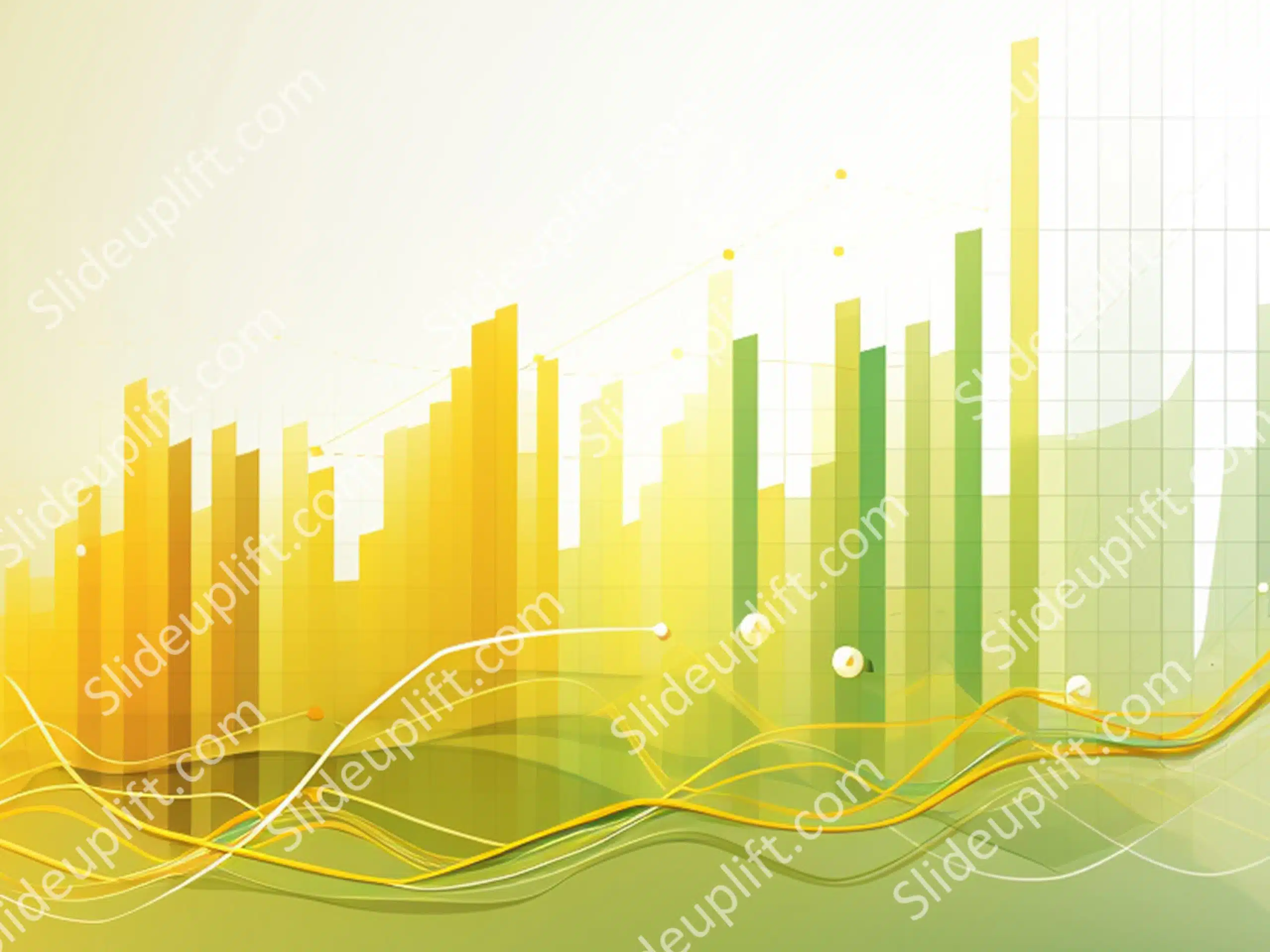 Yellow Graph Background Image & Google Slides Theme