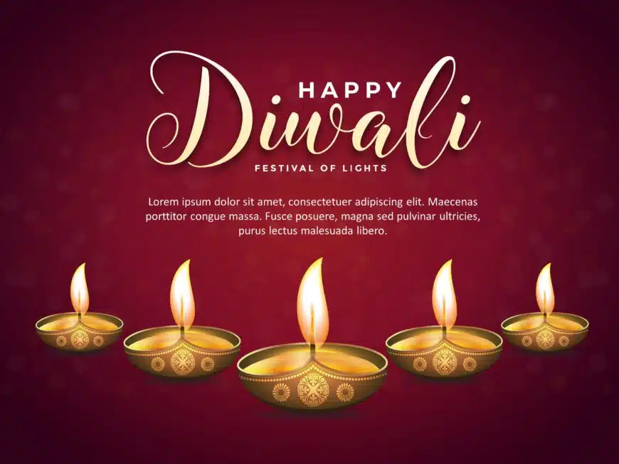 Festival of Lights Diwali PowerPoint Template