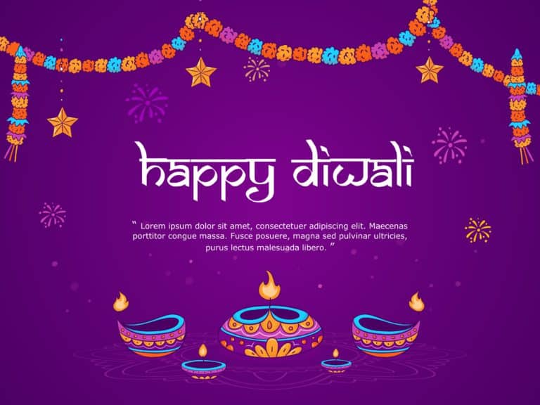 Happy Diwali PPT Template & Google Slides Theme