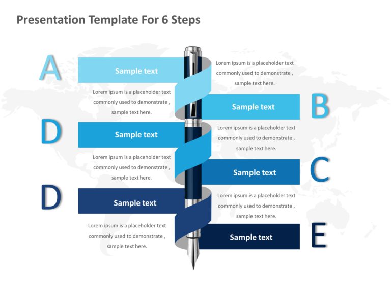 6 Steps Templates For PowerPoint & Google Slides Theme 2