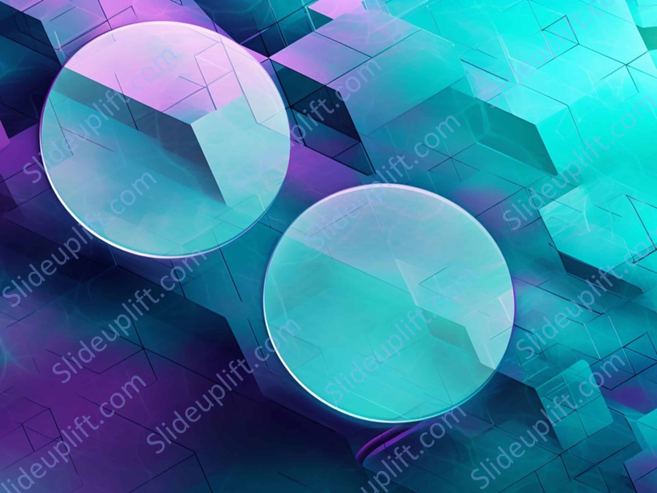 Purple Turquoise Background Image​ & Google Slides Theme