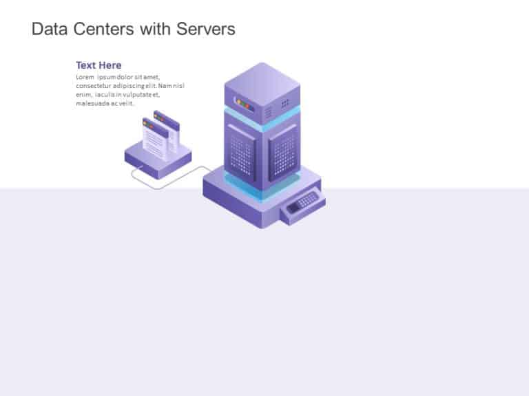 Animated Data Centers With Servers PowerPoint Template & Google Slides Theme 2
