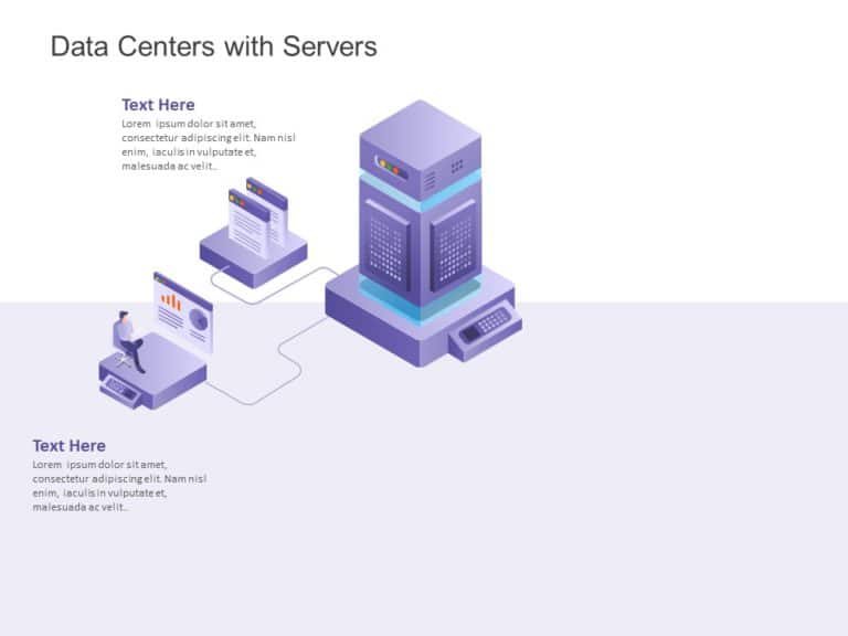 Animated Data Centers With Servers PowerPoint Template & Google Slides Theme 3