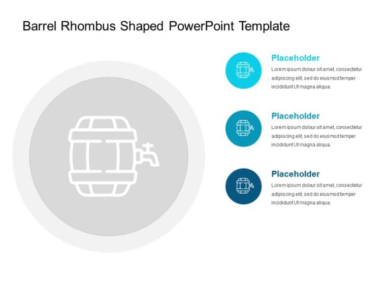 Animated Barrel Rhomus Shaped PowerPoint Template & Google Slides Theme 3
