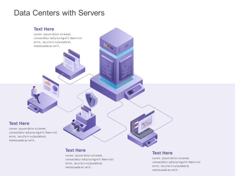 Animated Data Centers With Servers PowerPoint Template & Google Slides Theme 5