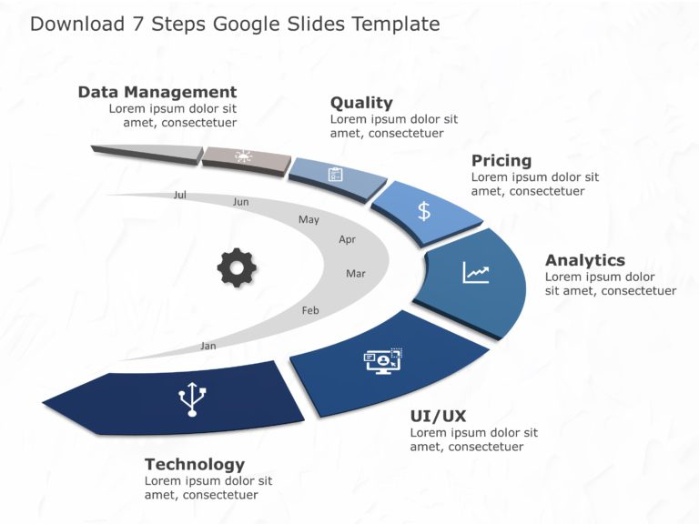 7 Steps PowerPoint & Google Slides Templates Theme 5