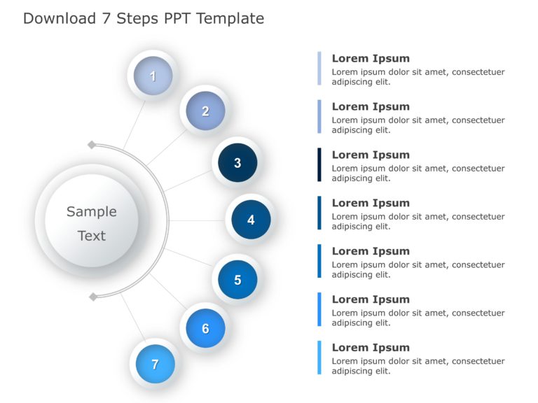 7 Steps PowerPoint & Google Slides Templates Theme 7