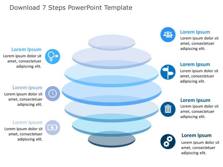 7 Steps PowerPoint & Google Slides Templates Theme 6
