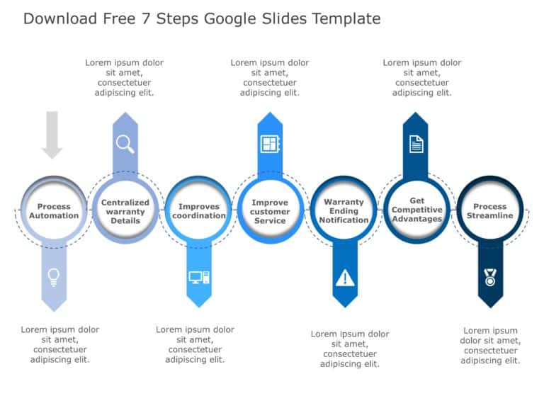 7 Steps PowerPoint & Google Slides Templates Theme 9