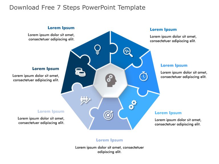 7 Steps PowerPoint & Google Slides Templates Theme 10
