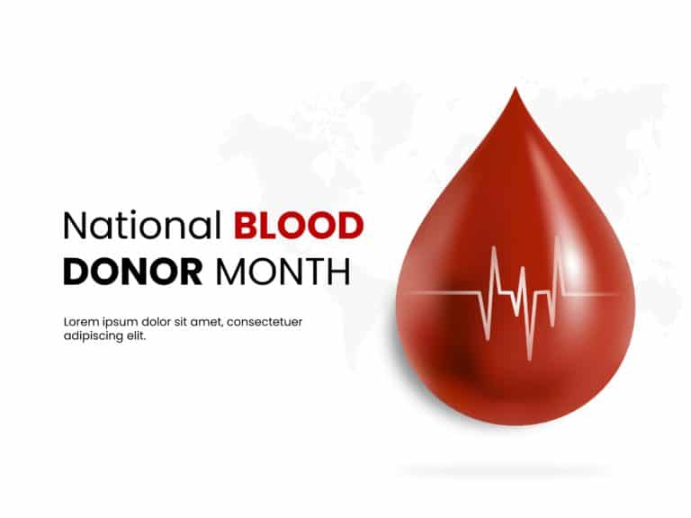 Blood Donor Day PowerPoint Templates & Google Slides Theme 3