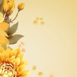 Yellow Flowers Background Image & Google Slides Theme