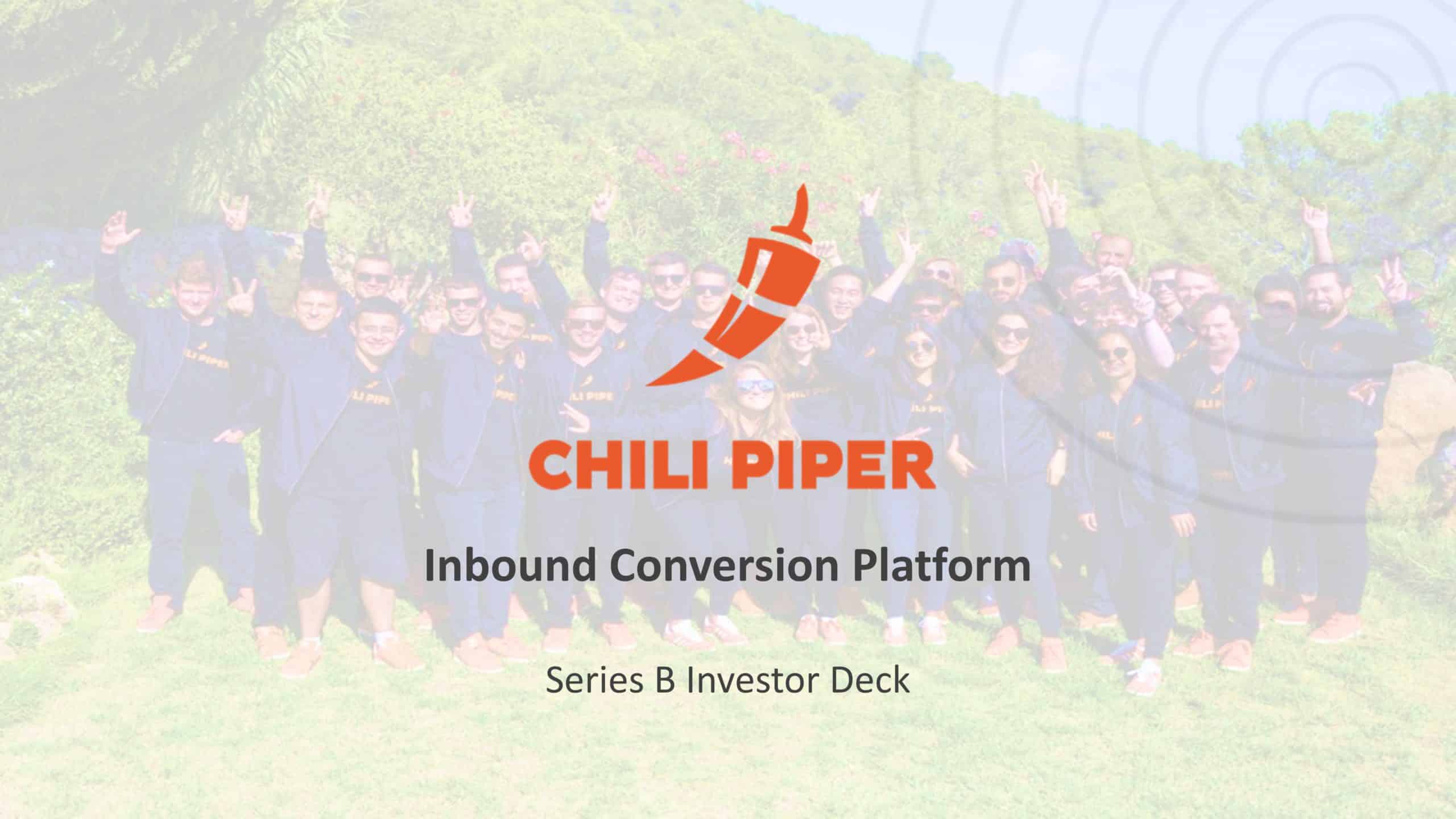 ChiliPiper Series B Pitch Deck & Google Slides Theme