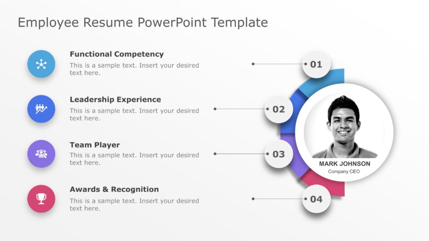 Employee Resume PowerPoint Template 1