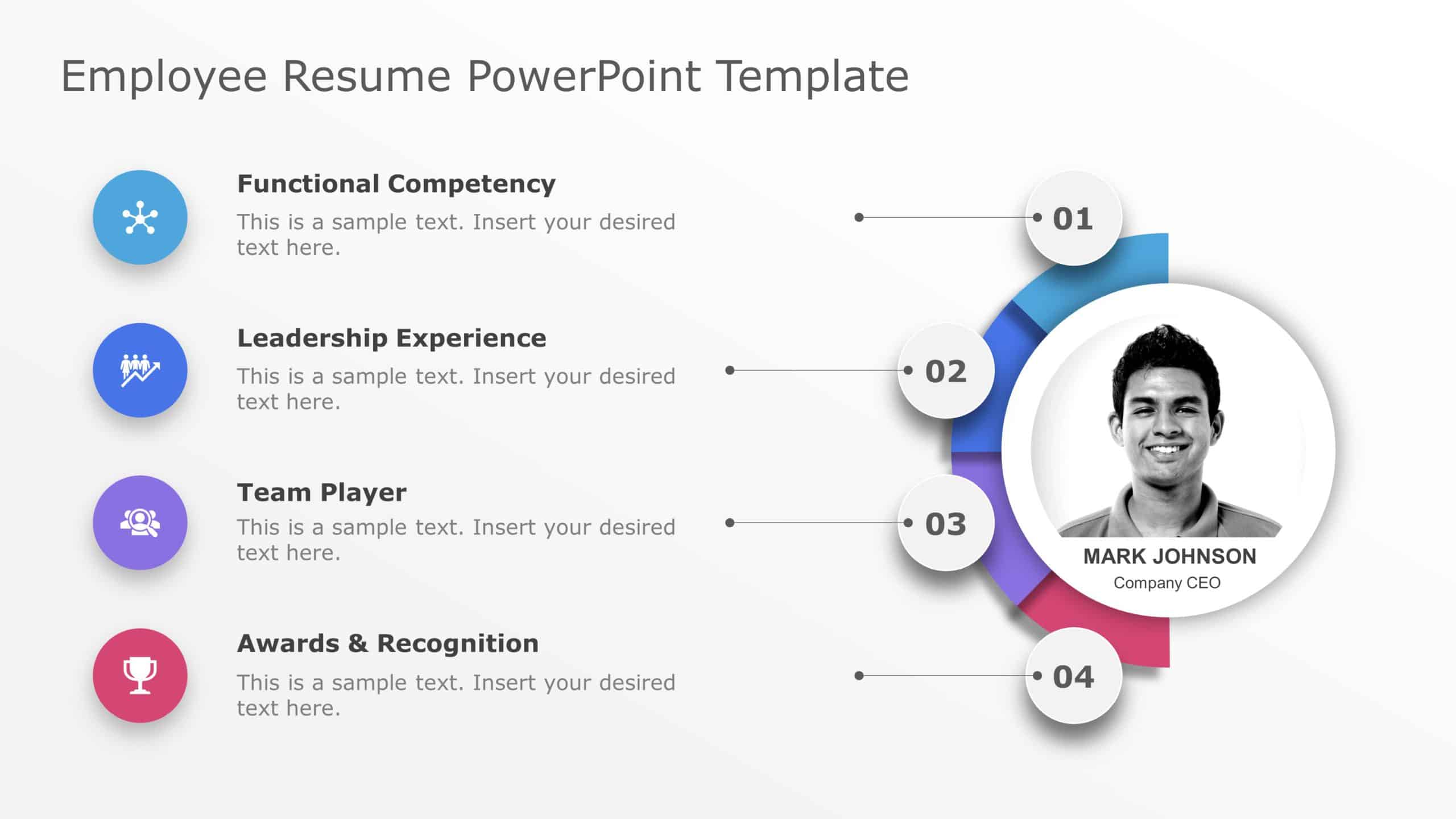 Employee Resume PowerPoint Template 1 & Google Slides Theme