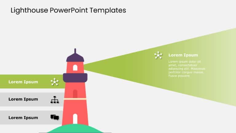 Animated Lighthouse PowerPoint Template & Google Slides Theme 1