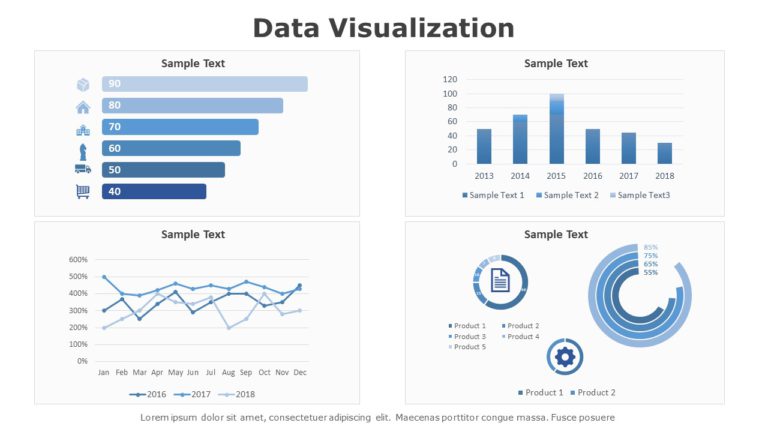 Animated Data Visualization PowerPoint Template 03 & Google Slides Theme