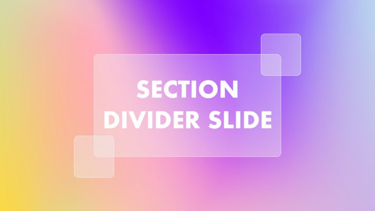 Section Divider Slides For PowerPoint & Google Slides Theme 1