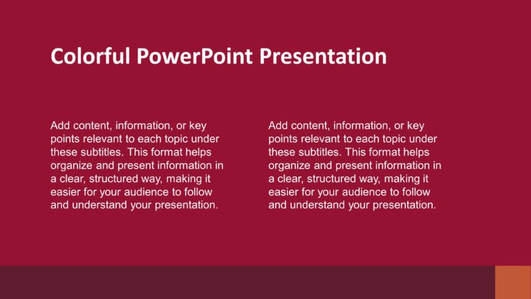 Colorful PowerPoint Template Collection & Google Slides Theme 5