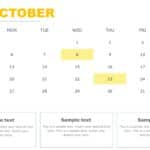 PowerPoint Quarterly Calendar Template 2025 & Google Slides Theme 9