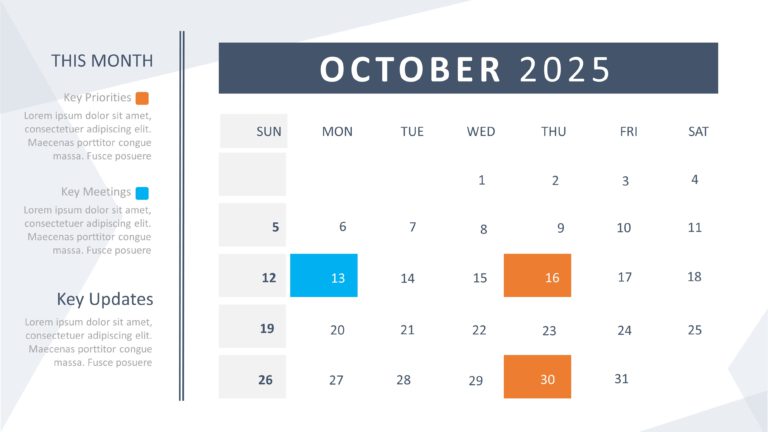 2025 PowerPoint Calendar Template & Google Slides Theme 9