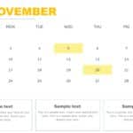 PowerPoint Quarterly Calendar Template 2025 & Google Slides Theme 10