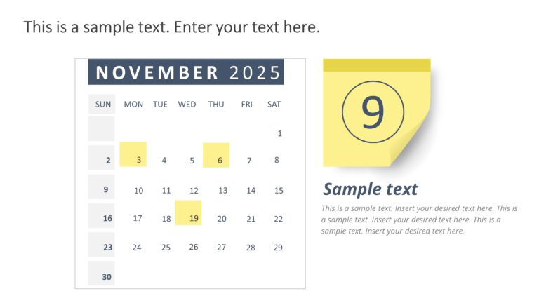 PowerPoint Weekly Calendar Template 2025 & Google Slides Theme 10