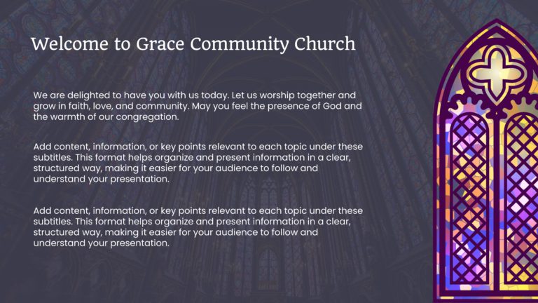 Free PowerPoint Backgrounds For Church & Google Slides Theme 1