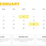 PowerPoint Quarterly Calendar Template 2025 & Google Slides Theme 1