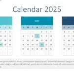 PowerPoint Annual Calendar Template 2025 & Google Slides Theme 1