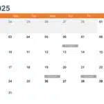 Calendar PowerPoint Template 2025 & Google Slides Theme 2