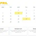 PowerPoint Quarterly Calendar Template 2025 & Google Slides Theme 3