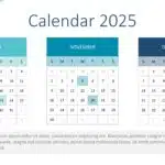 PowerPoint Annual Calendar Template 2025 & Google Slides Theme 3