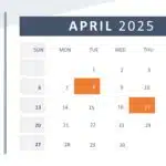 2025 PowerPoint Calendar Template & Google Slides Theme 3