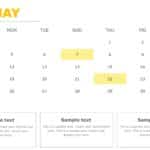 PowerPoint Quarterly Calendar Template 2025 & Google Slides Theme 4