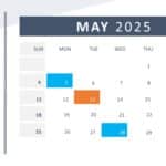 2025 PowerPoint Calendar Template & Google Slides Theme 4