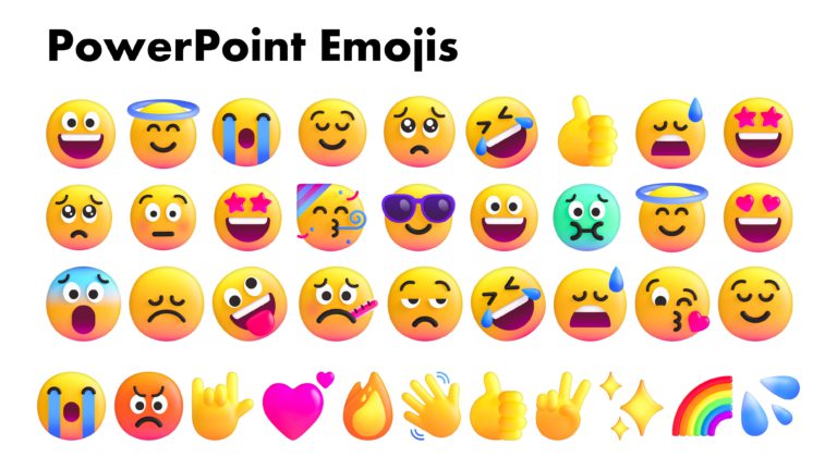 Presentation Emoji Collection for PowerPoint and Google Slides Theme 2