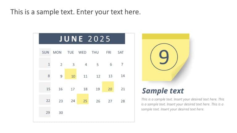 PowerPoint Weekly Calendar Template 2025 & Google Slides Theme 5