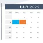 2025 PowerPoint Calendar Template & Google Slides Theme 6