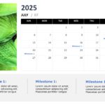 Microsoft PowerPoint Calendar Template 2025 & Google Slides Theme 6