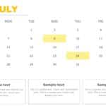 PowerPoint Quarterly Calendar Template 2025 & Google Slides Theme 6